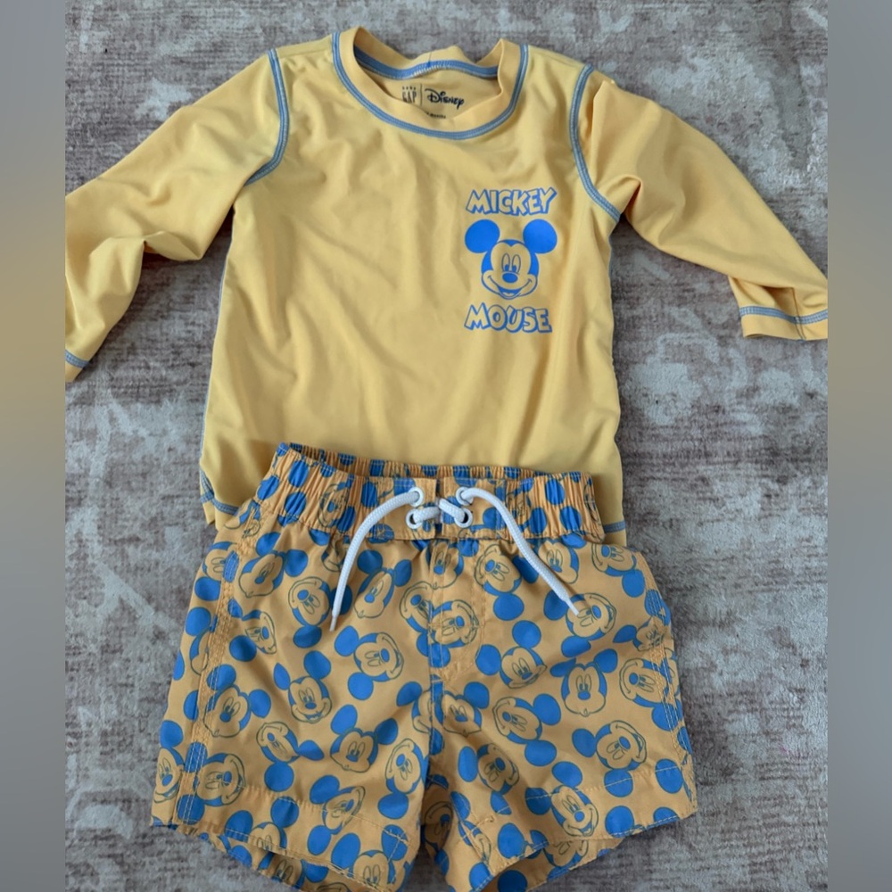 GAP Disney Mickey Mouse Boys Swim Set